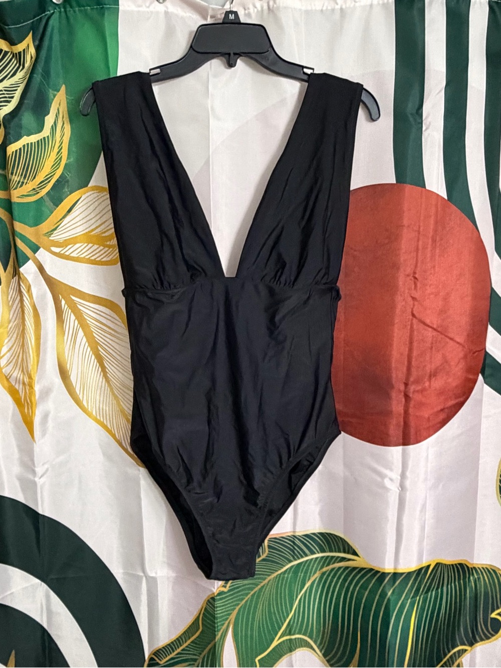J. Crew Black Deep V Kids One-Piece Swimsuit